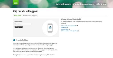 internetbanken seb logga in.